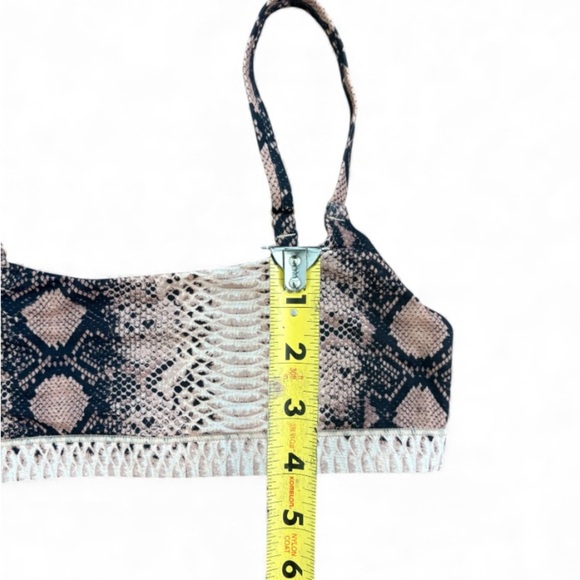 SKIMS Snake Print Bralette in Tan and Black - Picture 5 of 6